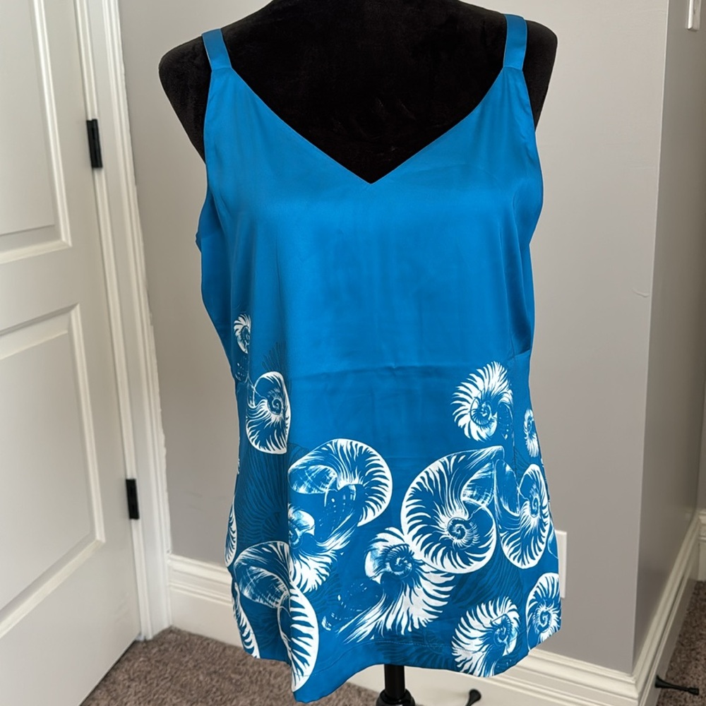 Turquoise sleeveless top - Picture 4 of 4